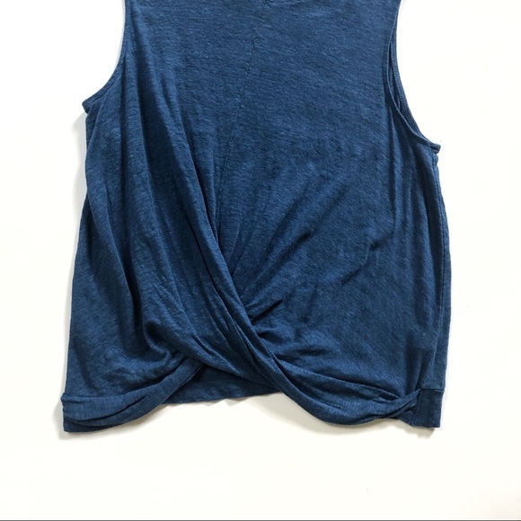J.JILL Linen Twist Front Sleeveless Shirt … - Picture 7 of 10